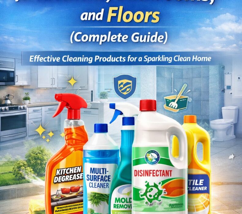 🧴 Best Cleaning Chemicals for Kitchens, Bathrooms, and Floors (Complete Guide)