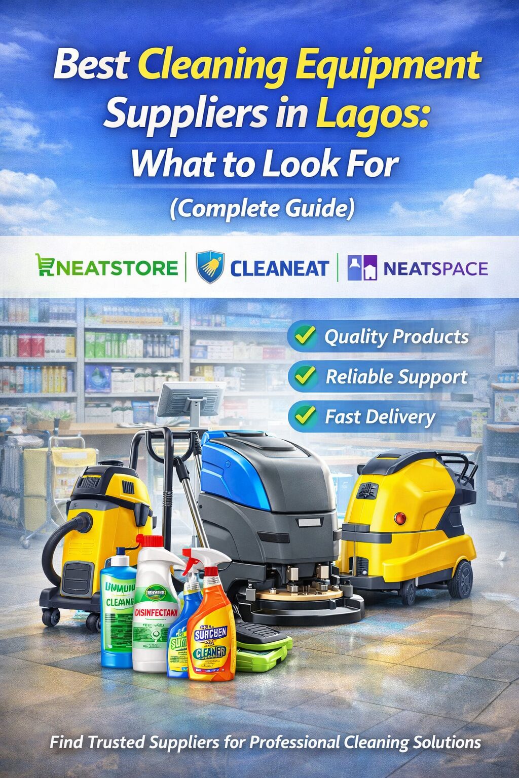 cleaning machines Lagos supplier products