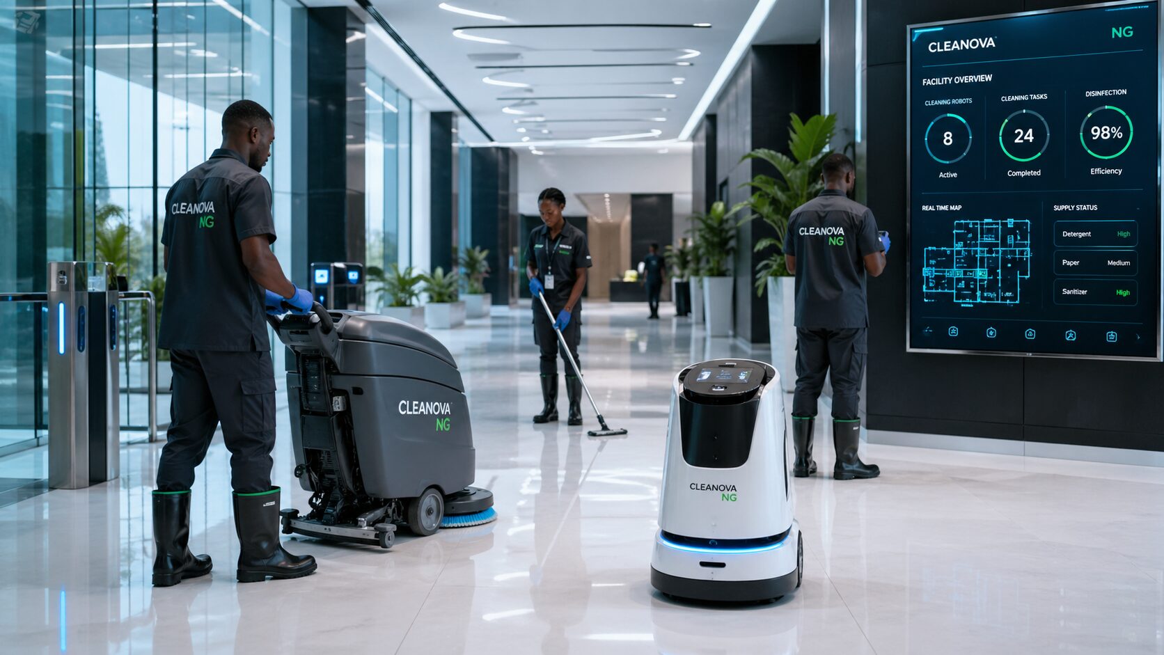 Future of the Cleaning Industry in Nigeria (2026 Trends) future cleaning industry Nigeria modern cleaning technology Lagos, Nigeria