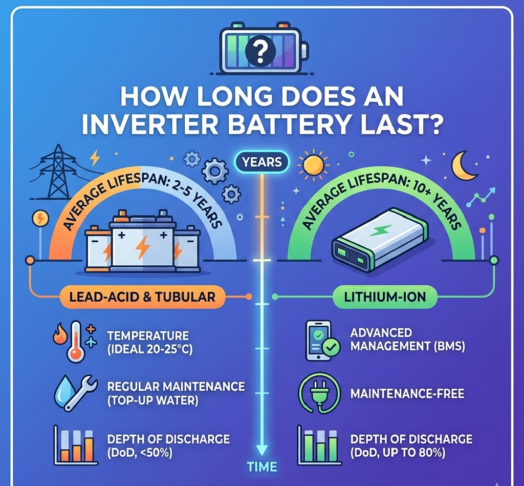 inverter battery last with proper maintenance and efficient charging practices.
