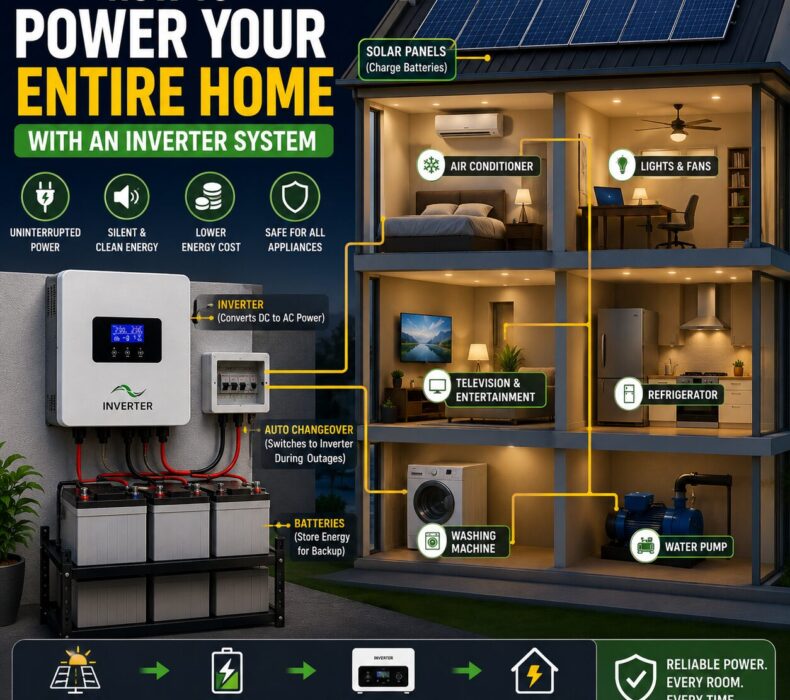How to Power Your Entire Home With an Inverter System