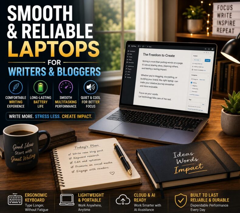 Smooth and Reliable Laptops for Writers and Bloggers