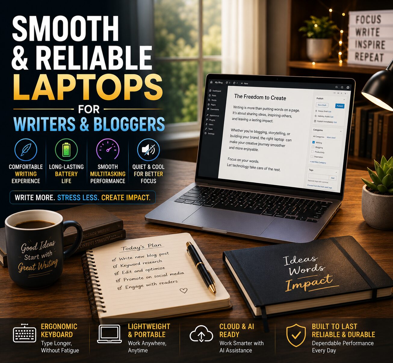 Smooth and Reliable Laptops for Writers and Bloggers Reliable laptops for writers and bloggers