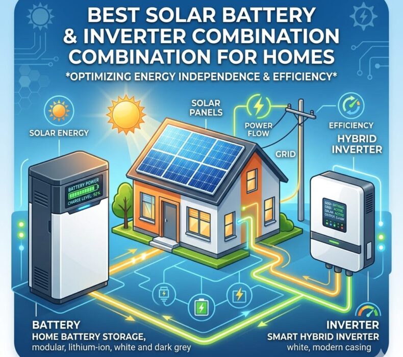 Best Solar Battery and Inverter Combination for Homes