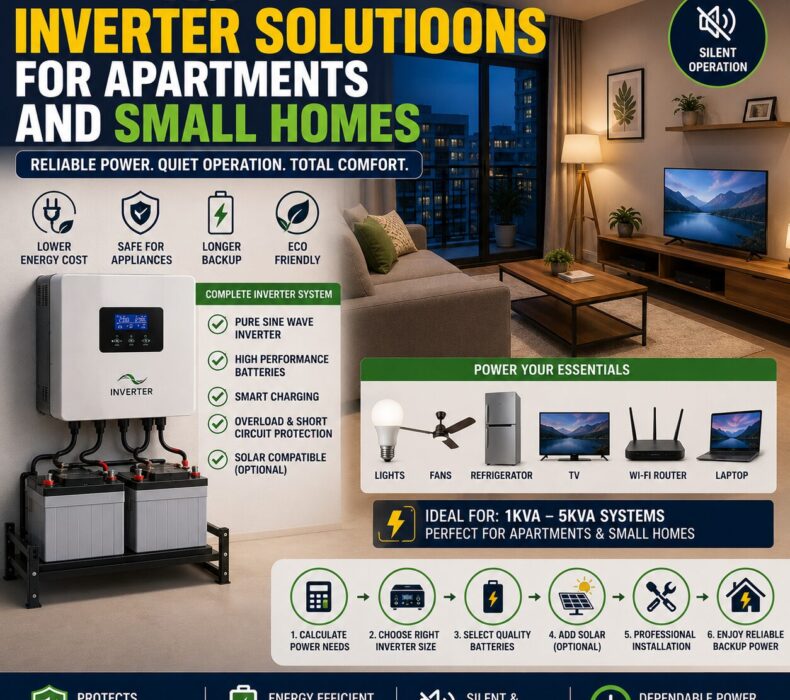 Best Inverter Solutions for Apartments and Small Homes
