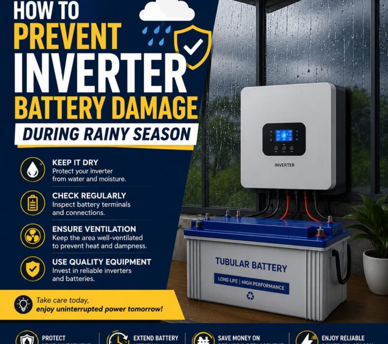 How to Prevent Inverter Battery Damage During Rainy Season