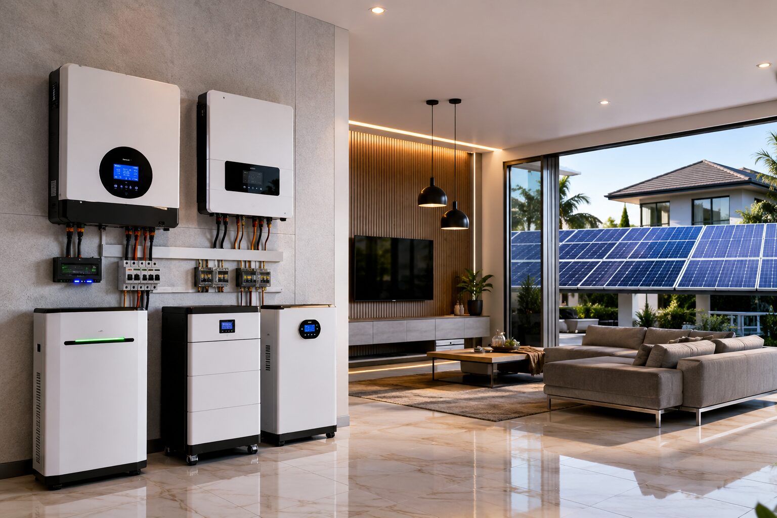 Affordable solar inverter installed in a modern Nigerian home