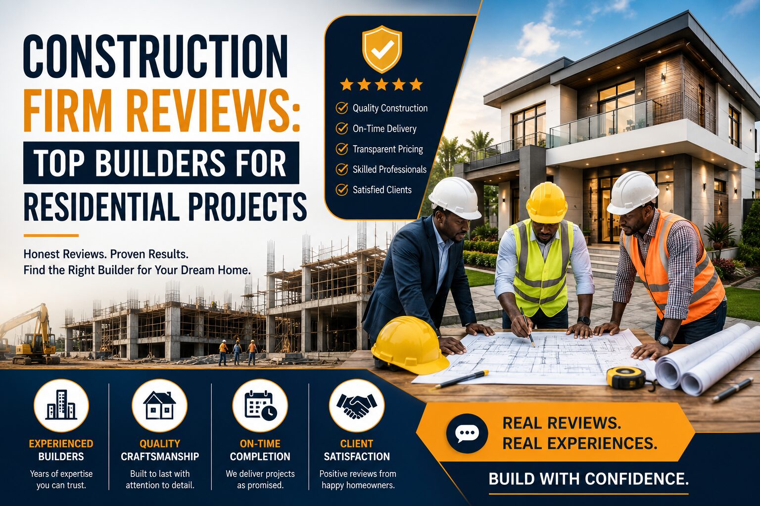 Construction Firm Reviews for Residential Projects