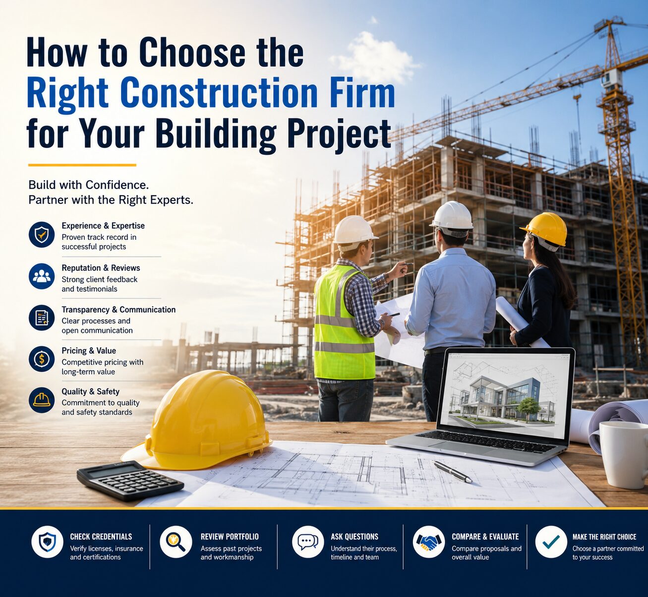 Right Construction Firm for Your Building Project