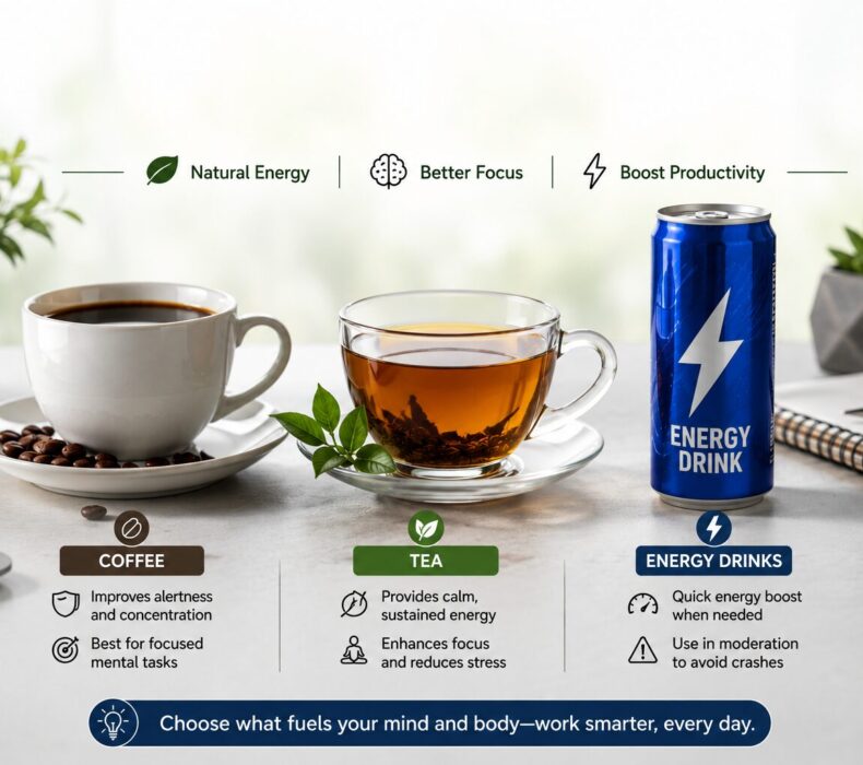 Coffee, Tea, or Energy Drinks: Which Is Best for Productivity?