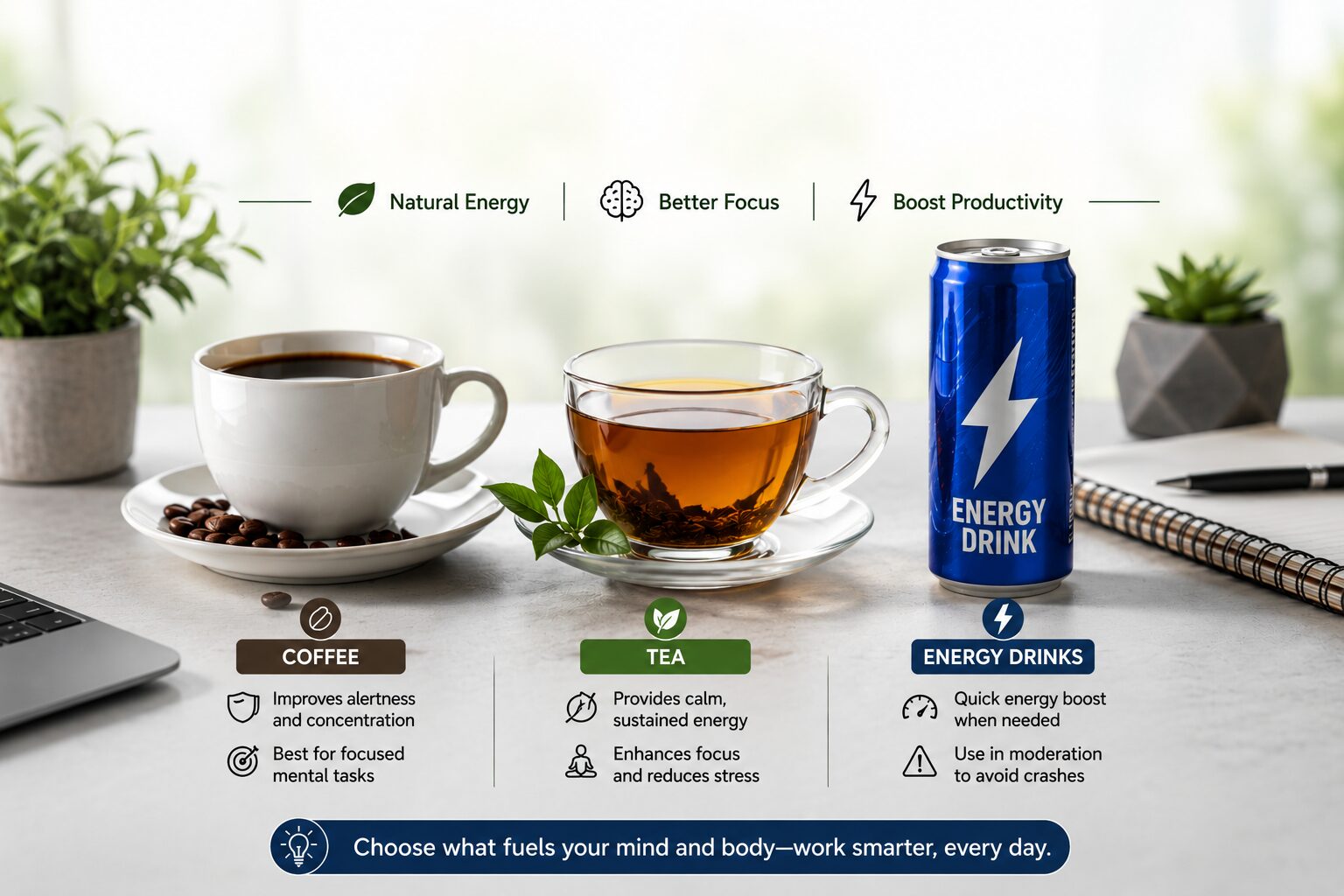 Best drinks for productivity and focus, Lagos Nigeria