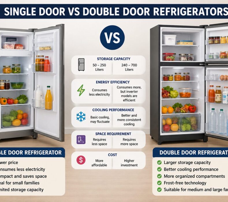 Single Door vs Double Door Refrigerators