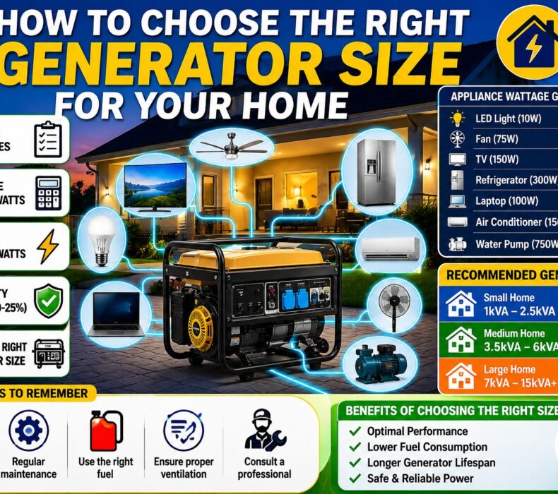 How to Choose the Right Generator Size for Your Home