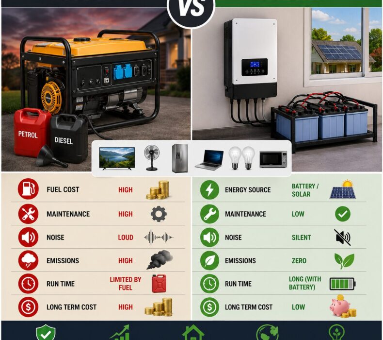 Generator vs Inverter: Which Backup Power Solution Saves More Money?
