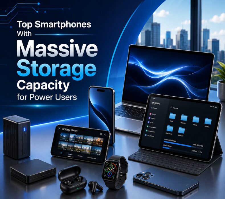 Top Smartphones With Massive Storage Capacity for Power Users