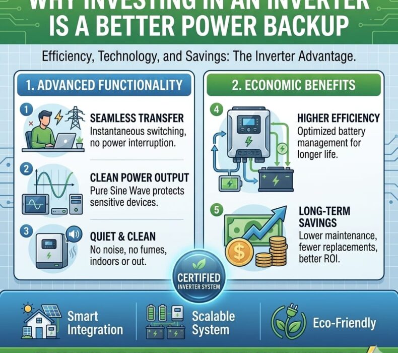 Why Investing in an Inverter Is a Better Power Backup