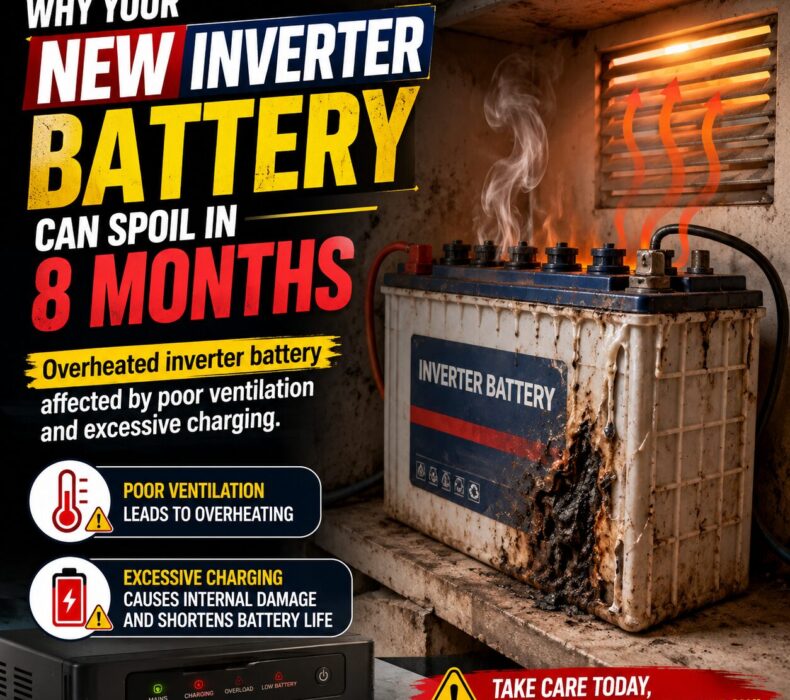 Why Your New Inverter Battery Can Spoil in 8 Months