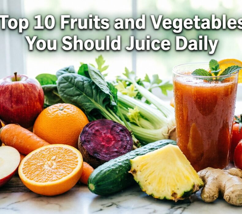 Top 10 Fruits and Vegetables You Should Juice Daily