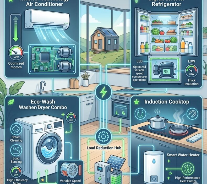 Energy-Efficient Home Appliances That Reduce Generator and Inverter Load