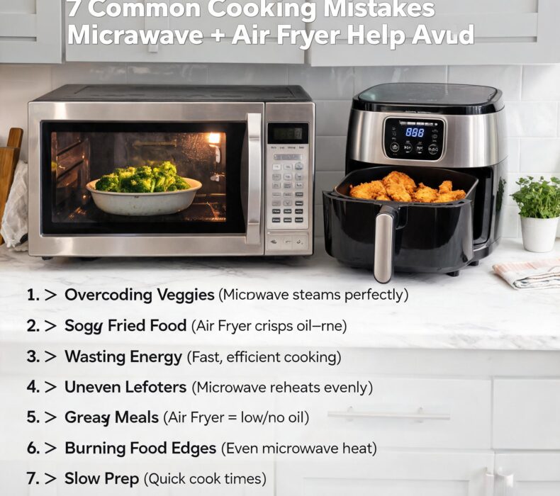 7 Common Cooking Mistakes a Microwave and Air Fryer Can Help You Avoid