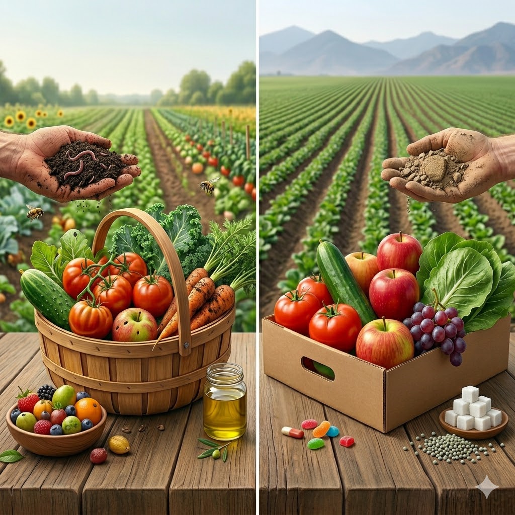 Organic vs conventional foods comparison, Nigeria