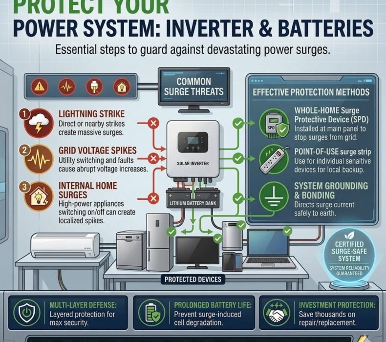 Ways to Protect Inverter and Batteries from Power Surges