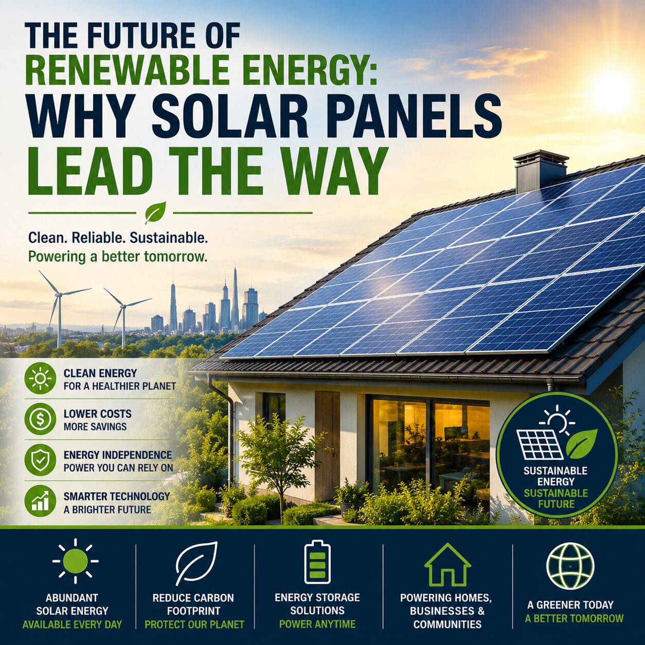 The Future of Renewable Energy: Why Solar Panels Lead the Way with modern rooftop solar installation