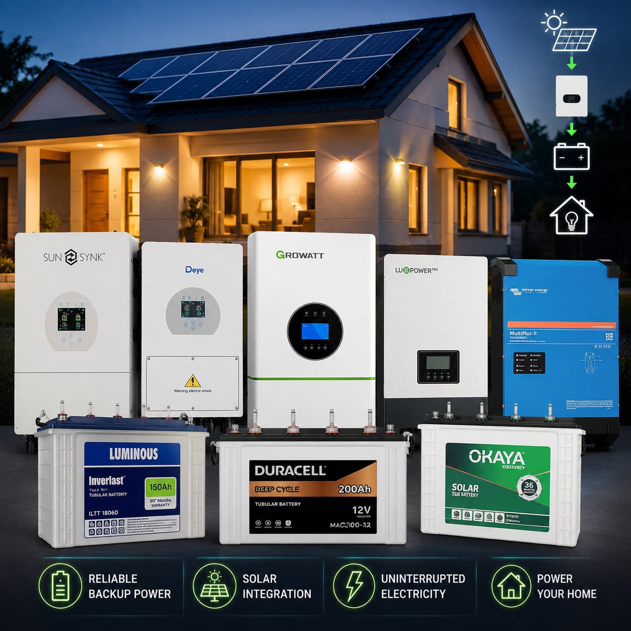 Best inverters in Nigeria providing reliable home backup power with batteries, solar integration, and uninterrupted electricity supply.