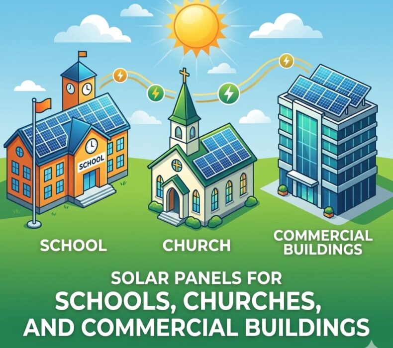 Solar Panels for Schools, Churches and Commercial Buildings