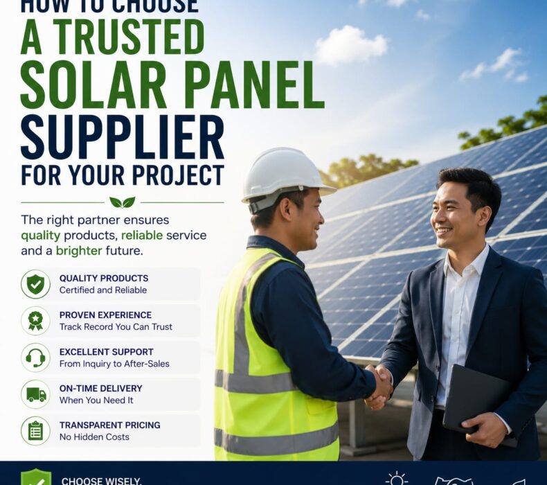 How to Choose a Trusted Solar Panel Supplier for Your Project