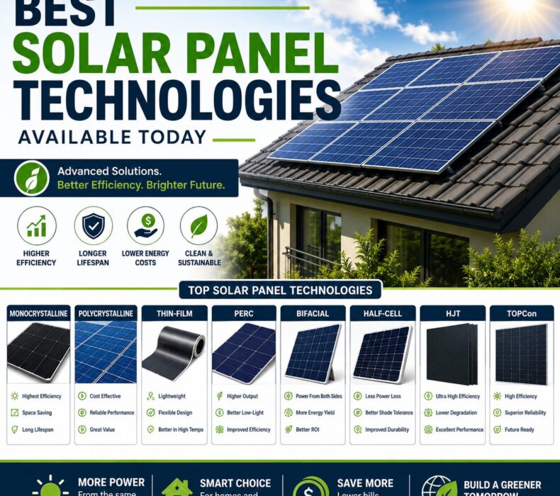 Best Solar Panel Technologies Available Today