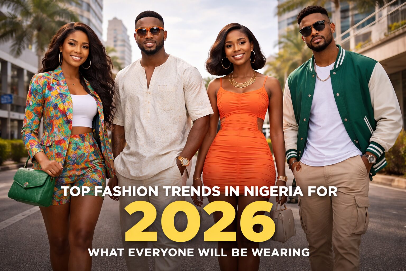 Nigerian fashion models showcasing the latest fashion trends in Nigeria for 2026