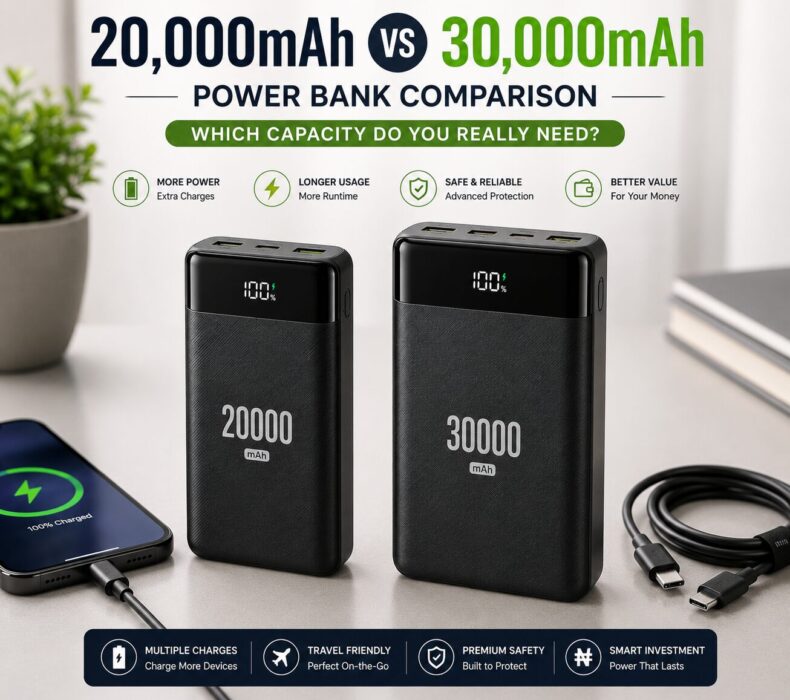 20,000mAh vs 30,000mAh Power Banks: Which Capacity Do You Really Need?