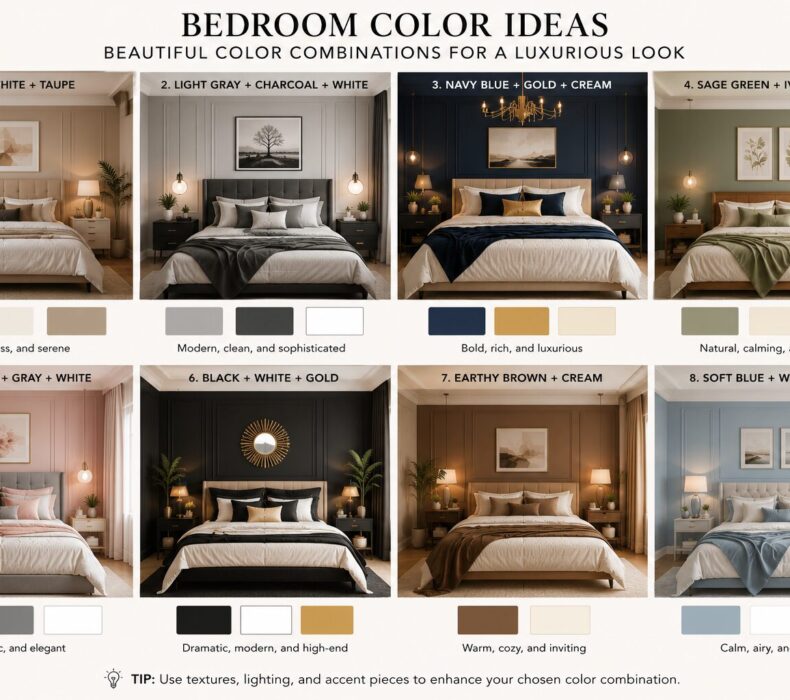 Top Bedroom Color Combinations for a Luxurious Look