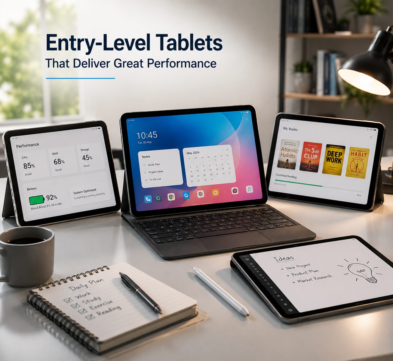 Entry-Level Tablets That Deliver Great Performance – Smart Technology on a Budget