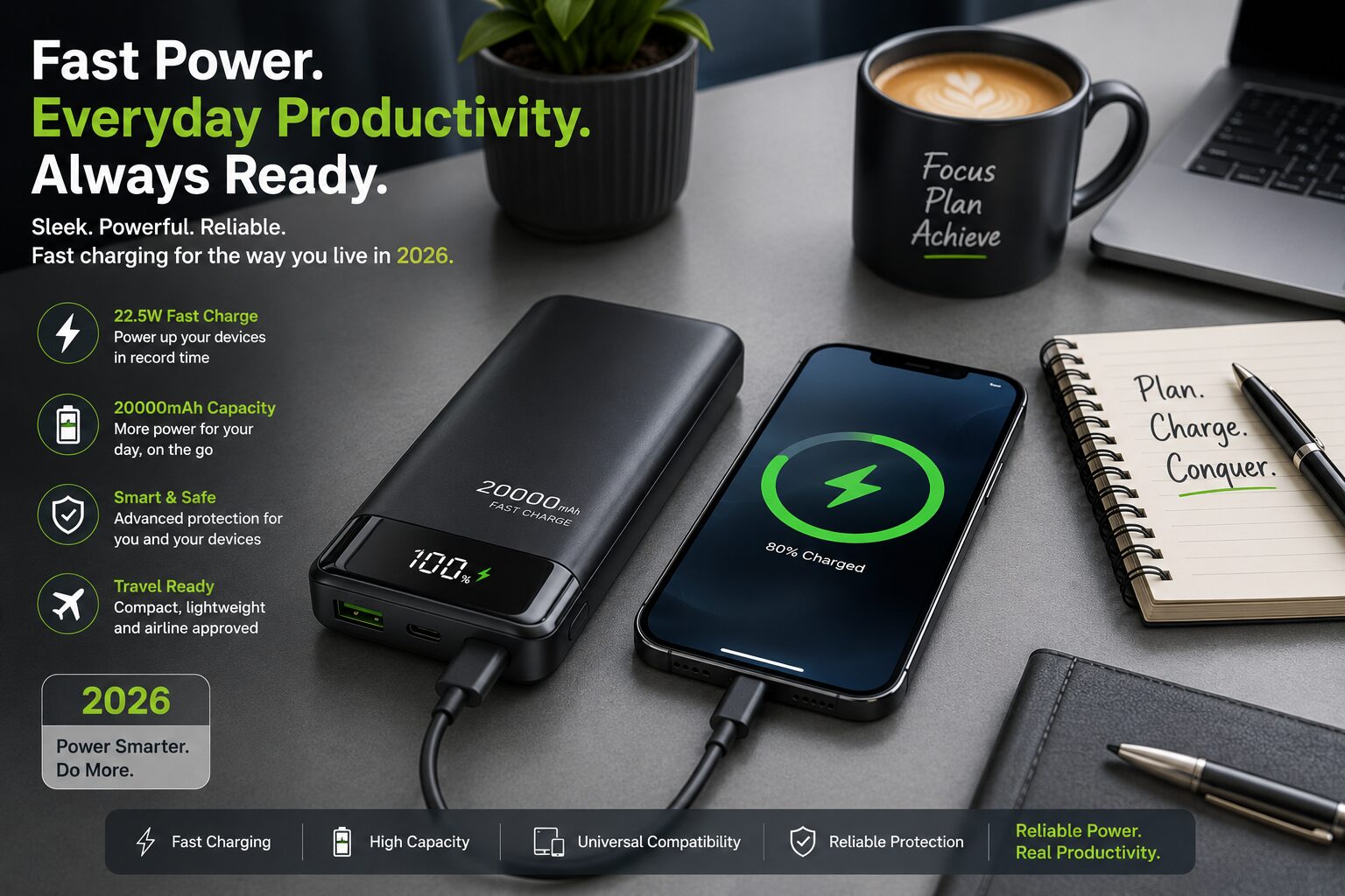 Fast-Charging Power Banks for Everyday Use 2026 – Top Reliable and High-Speed Portable Chargers for Nigerian Consumers