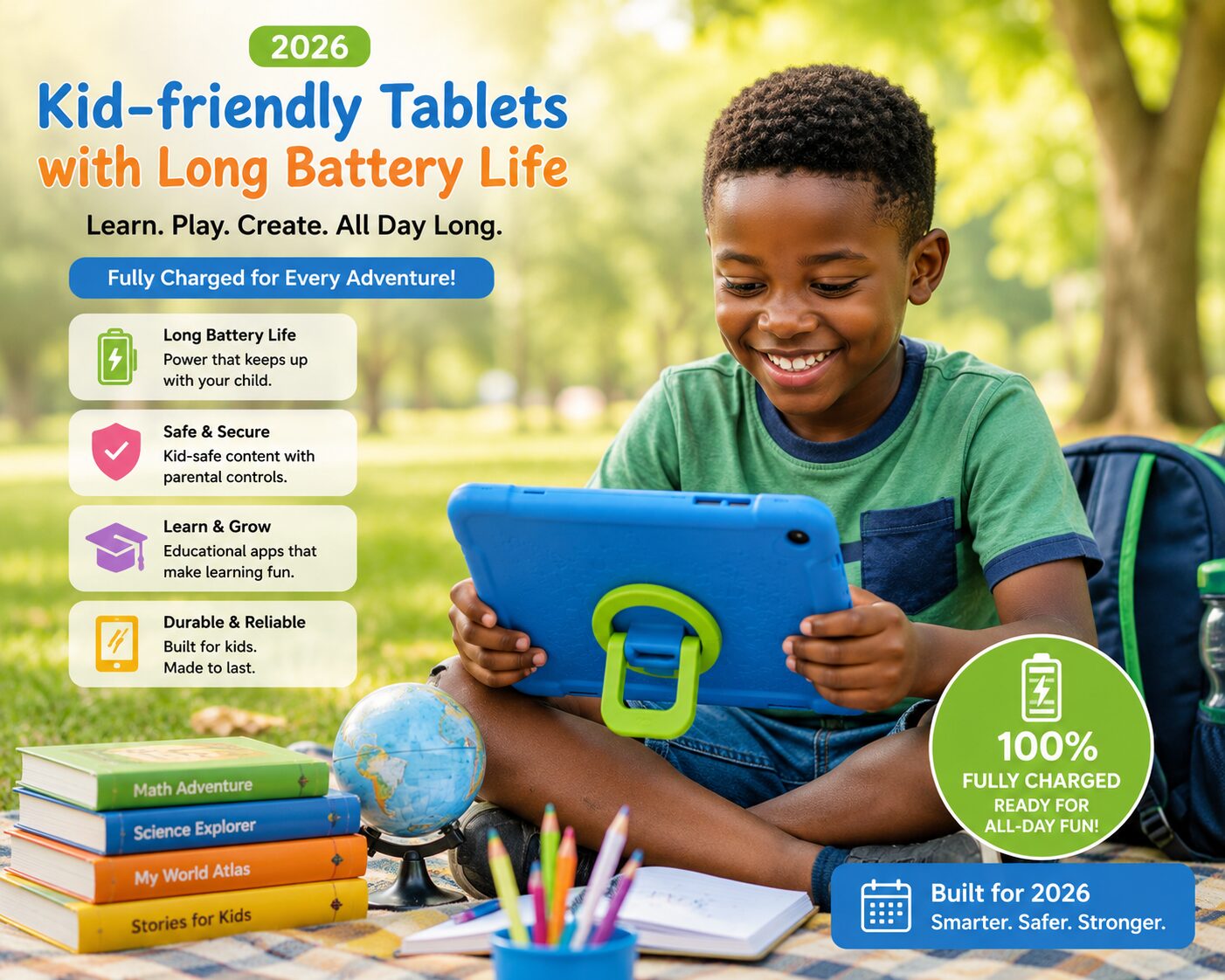 Kid-Friendly Tablets With Long Battery Life 2026 – Best All-Day Learning and Play Tablets for Children in Nigeria