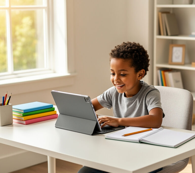 Tablets for Online Learning and Homework Activities