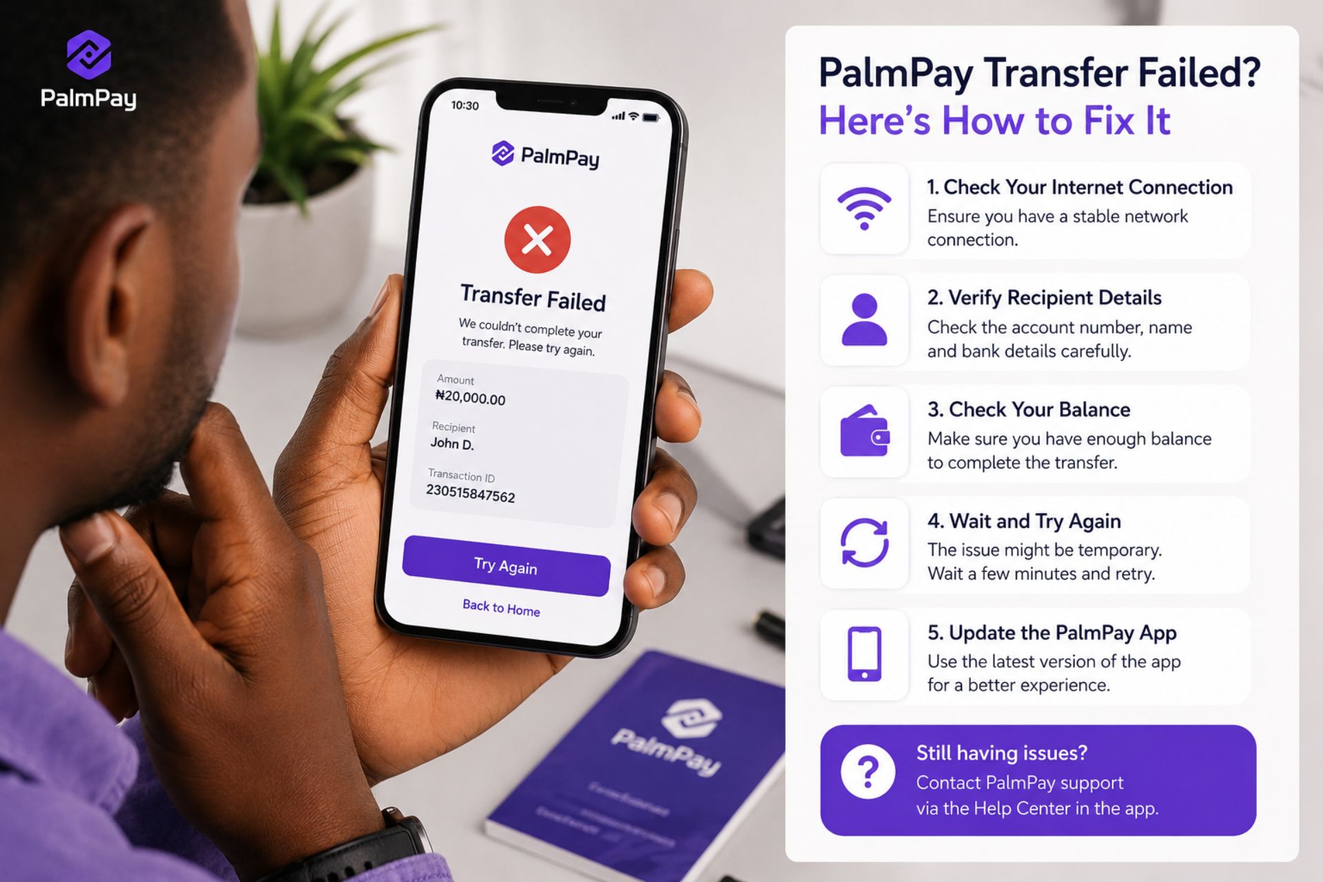 Palmpay Failed Transfer
