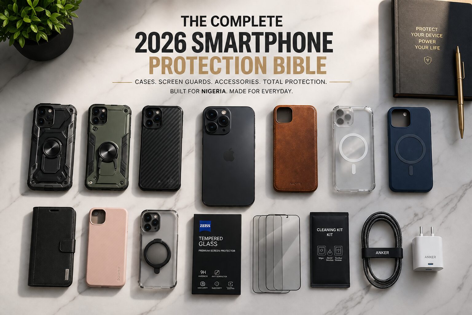 The Complete 2026 Smartphone Protection Bible: Best Cases, Screen Guards, and Brands Compared The Complete 2026 Smartphone Protection Bible – Best Cases Screen Guards and Brands Compared for Nigerian Smartphone Owners