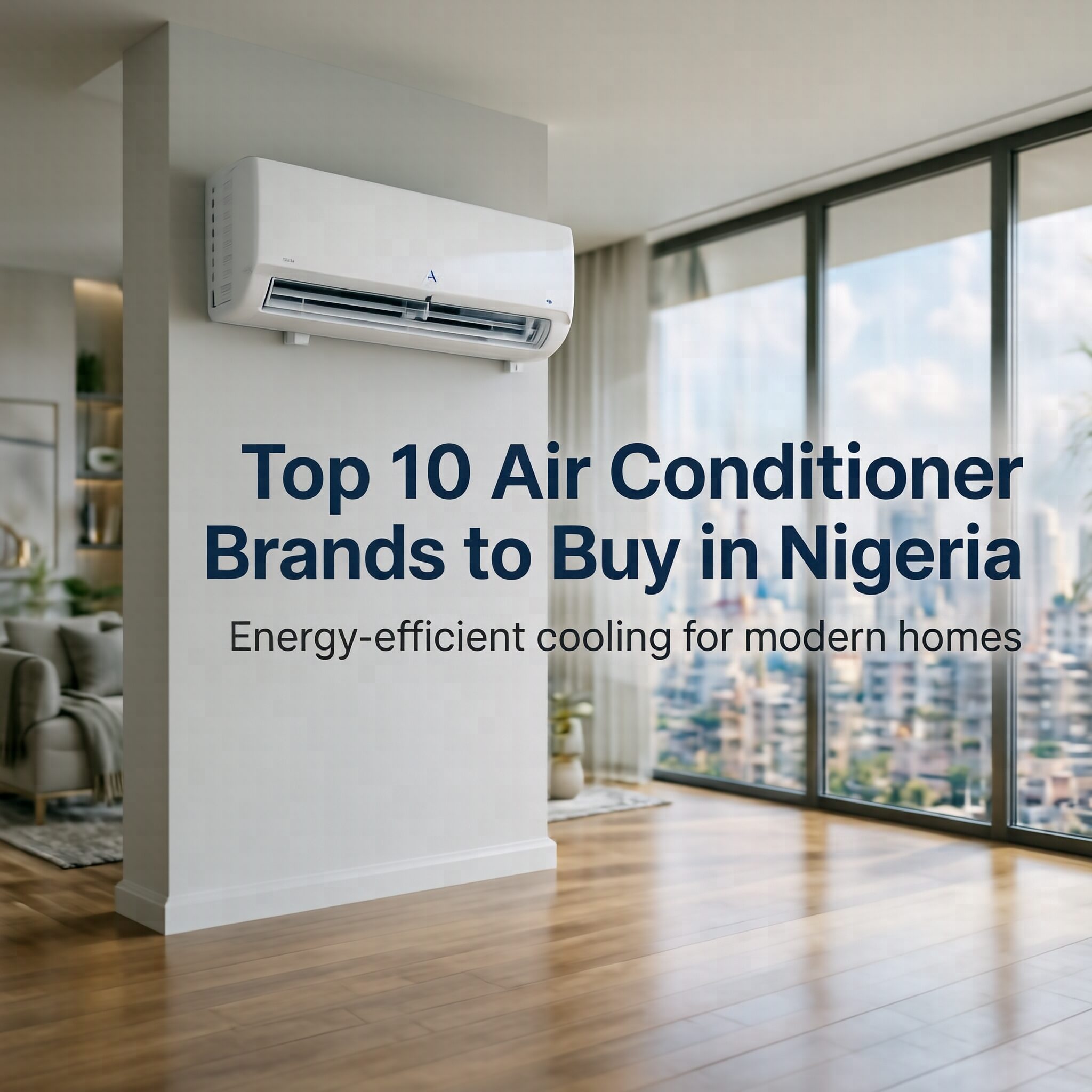 Top 10 Air Conditioner Brands to Buy in Nigeria featuring energy-efficient air conditioners for modern Nigerian homes
