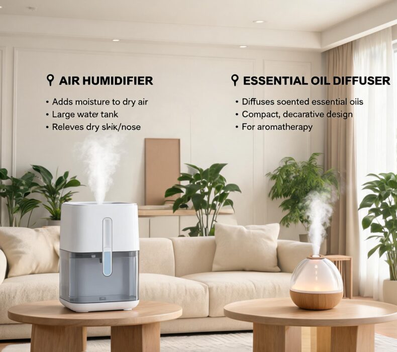 Differences Between Air Humidifier and Diffuser