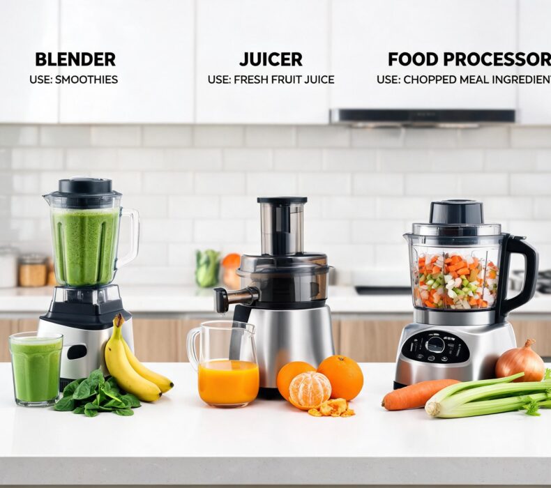 Blender vs Juicer vs Food Processor
