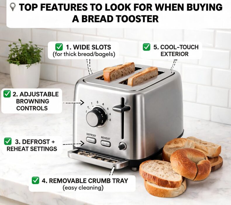 Top Features to Look for When Buying a Bread Toaster