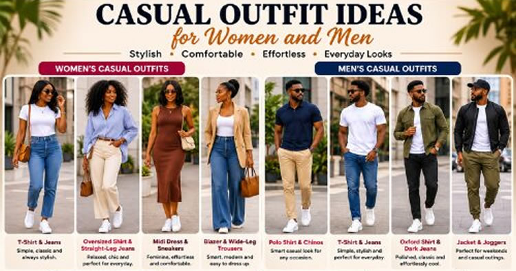 Casual Outfit Ideas for Women and Men