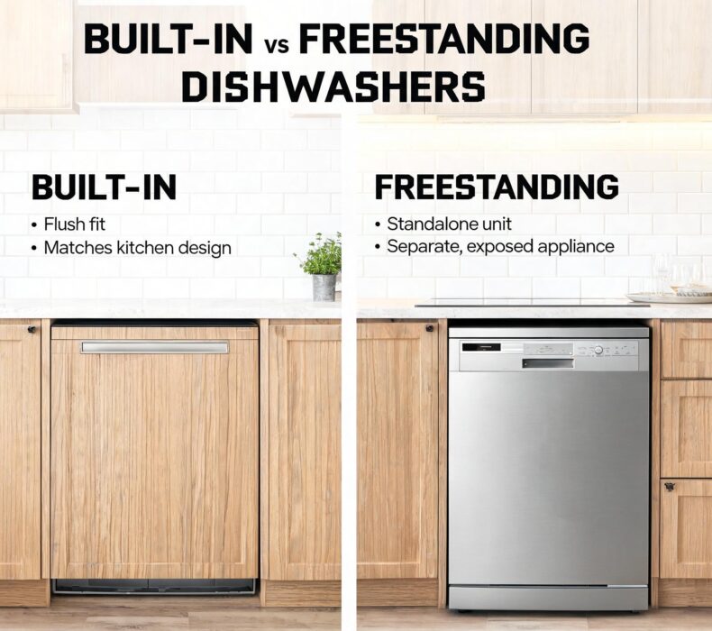 Built-In vs Freestanding Dishwashers: Which One Should You Buy?