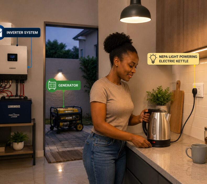 Electric Kettle for Inverter, Generator and NEPA Light