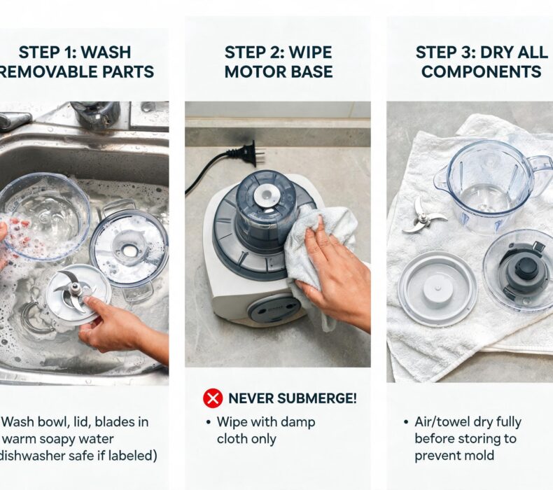 How to Clean and Maintain Your Food Processor to last Long