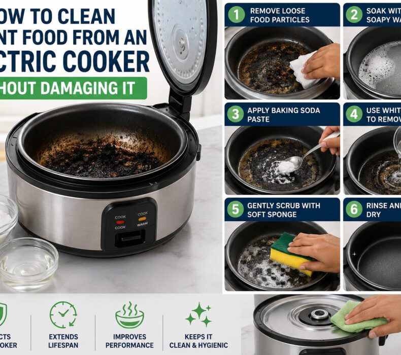 How to Clean Burnt Food from an Electric Cooker Without Damaging It