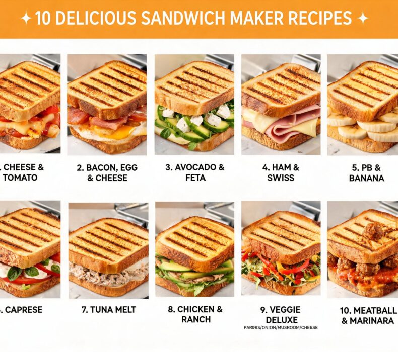 10 Delicious Sandwich Recipes You Can Make with a Sandwich Maker